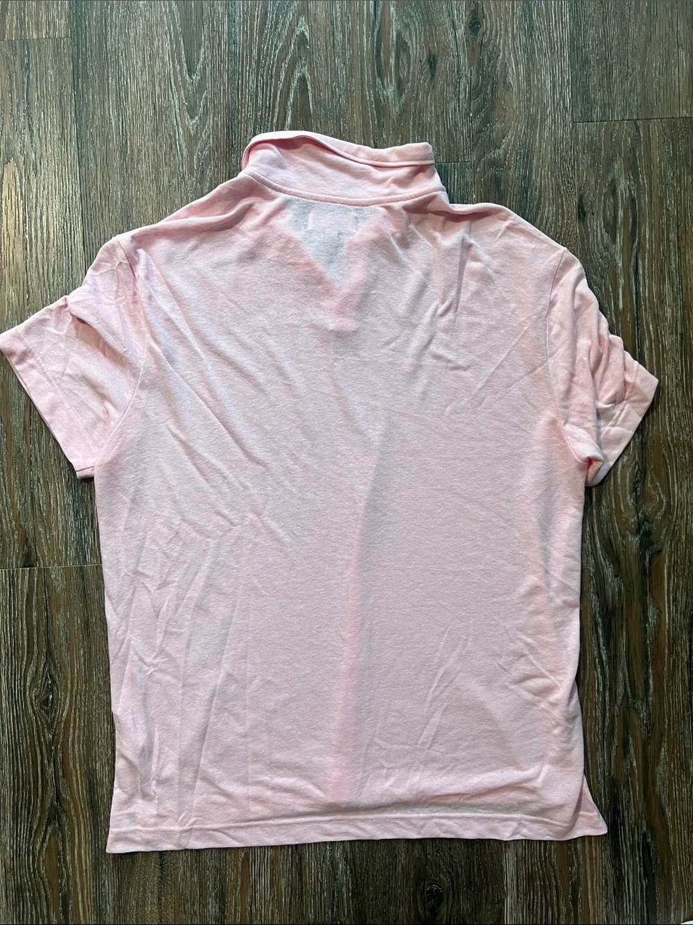 Banana Republic Men's Linen Blend Pink Polo Shirt